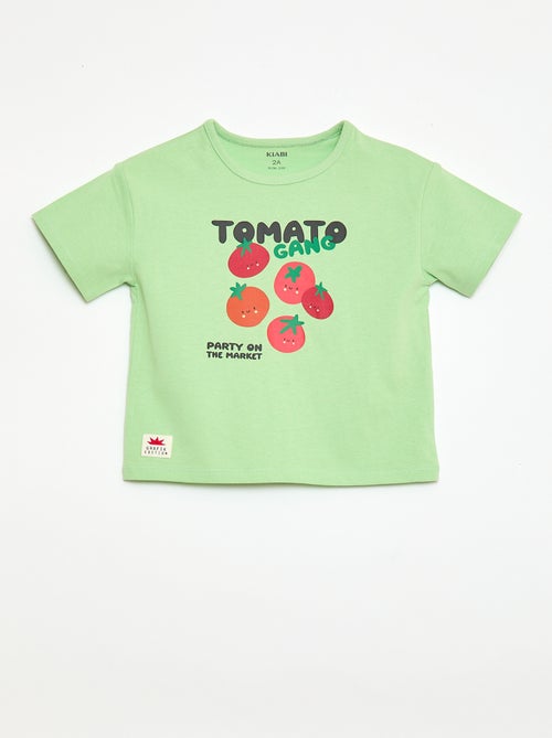 T-shirt de manga curta com estampado - Kiabi