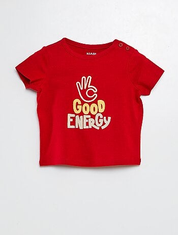 T-shirt de manga curta com estampado