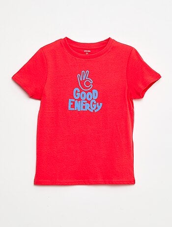 T-shirt de manga curta com estampado
