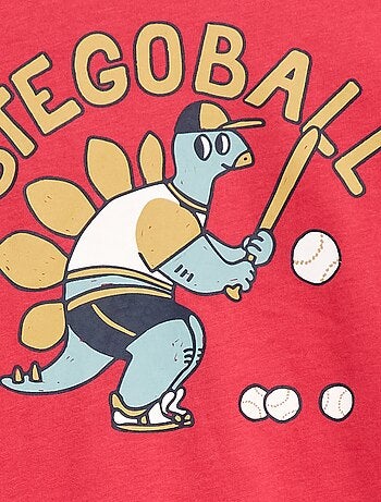 T-shirt de manga curta com estampado