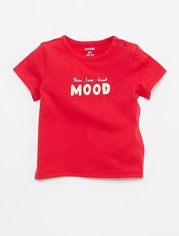 T-shirt de manga curta com estampado