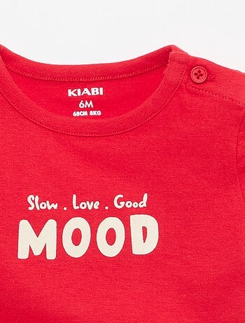 T-shirt de manga curta com estampado