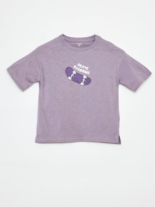 T-shirt de manga curta com estampado