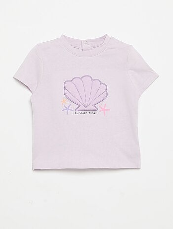 T-shirt de manga curta com estampado