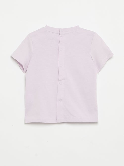 T-shirt de manga curta com estampado - Kiabi