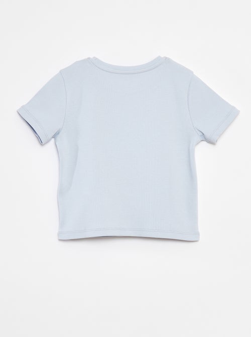 T-shirt de manga curta com laços decorativos - Kiabi