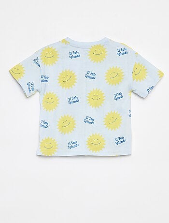 T-shirt de manga curta com motivo