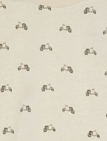 T-shirt de manga curta com motivo