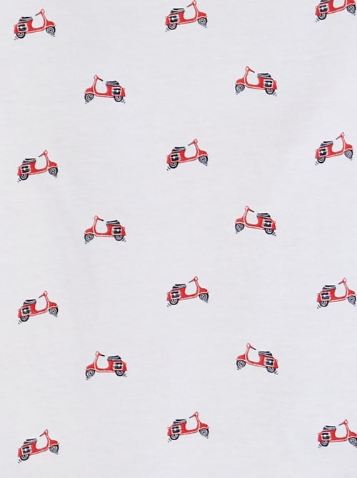 T-shirt de manga curta com motivo - Kiabi