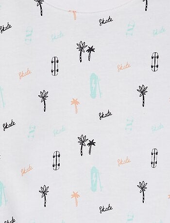 T-shirt de manga curta com motivo