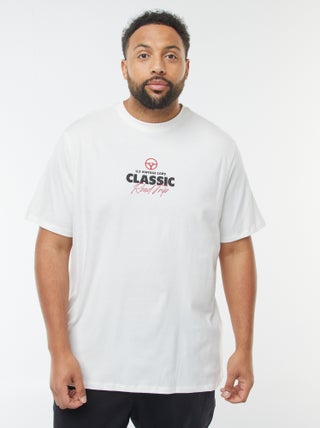 T-shirt de manga curta com motivo