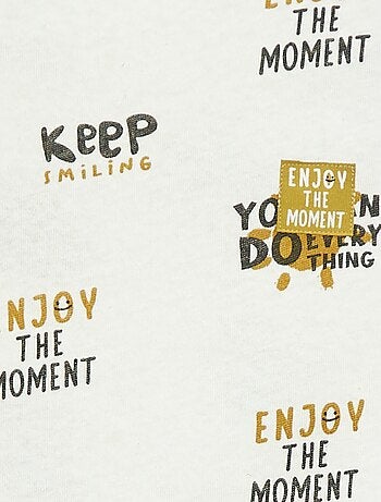 T-shirt de manga curta com motivo