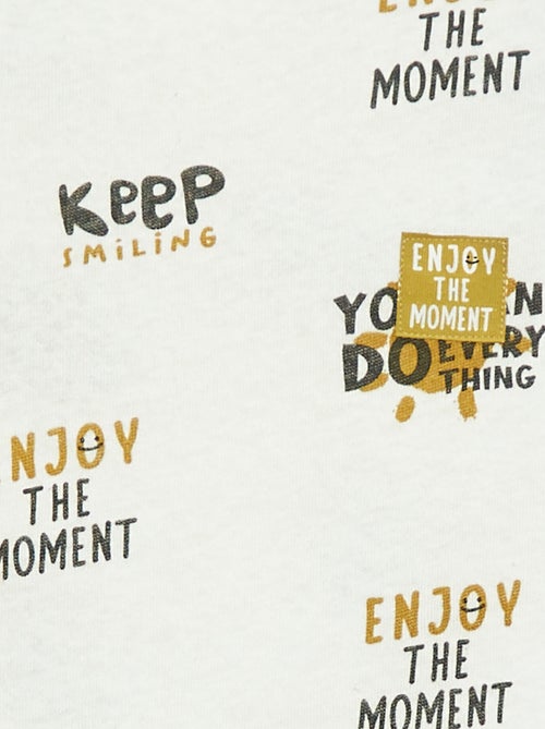 T-shirt de manga curta com motivo - Kiabi