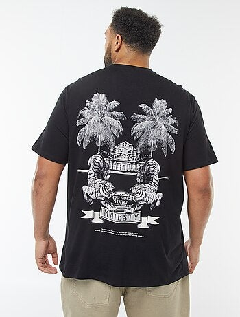 T-shirt de manga curta com motivo