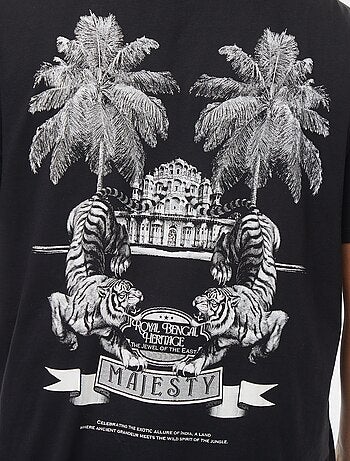 T-shirt de manga curta com motivo