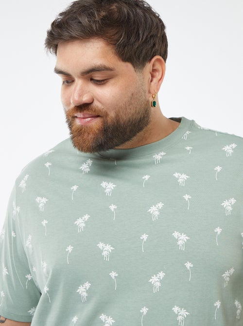 T-shirt de manga curta com motivo - Kiabi