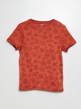 T-shirt de manga curta com motivo