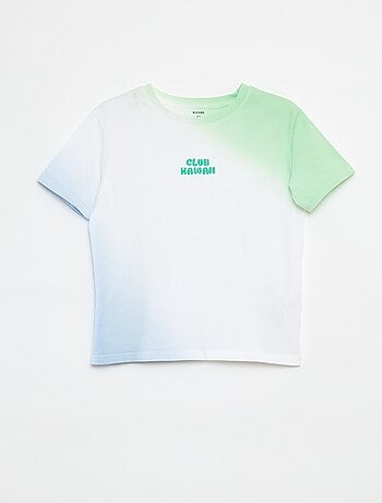 T-shirt de manga curta com tie and dye