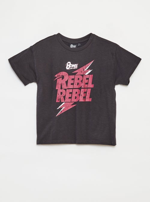 T-shirt de manga curta 'David Bowie' - Kiabi