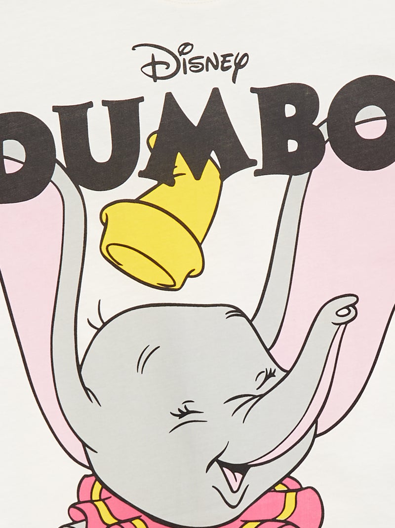 T-shirt de manga curta 'Disney' BRANCO - Kiabi