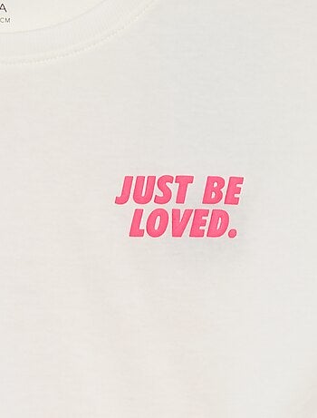 T-shirt de manga curta e gola redonda com desenho