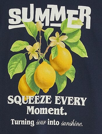 T-shirt de manga curta e gola redonda 'Produkt'