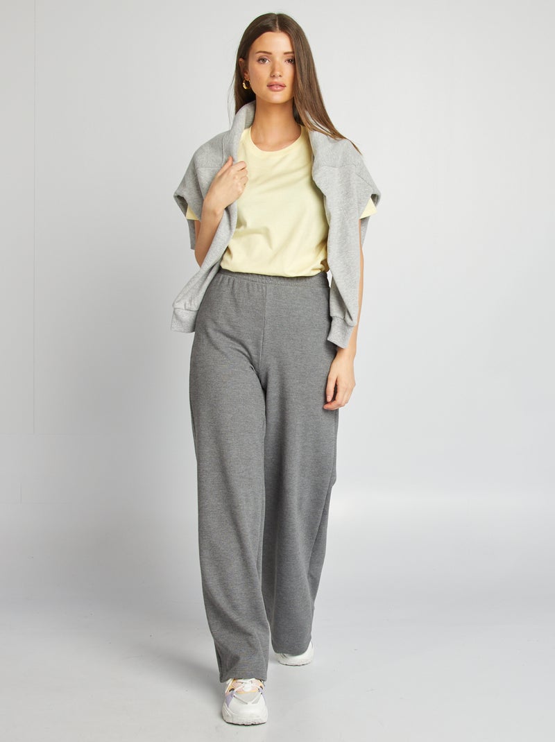 T-shirt de manga curta em jersey AMARELO - Kiabi