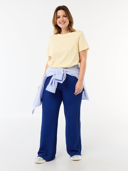 T-shirt de manga curta em jersey - Kiabi