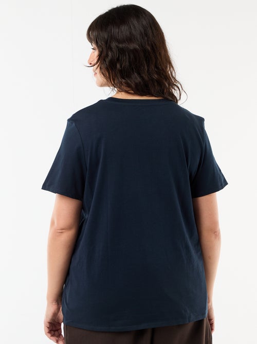 T-shirt de manga curta em jersey - Kiabi