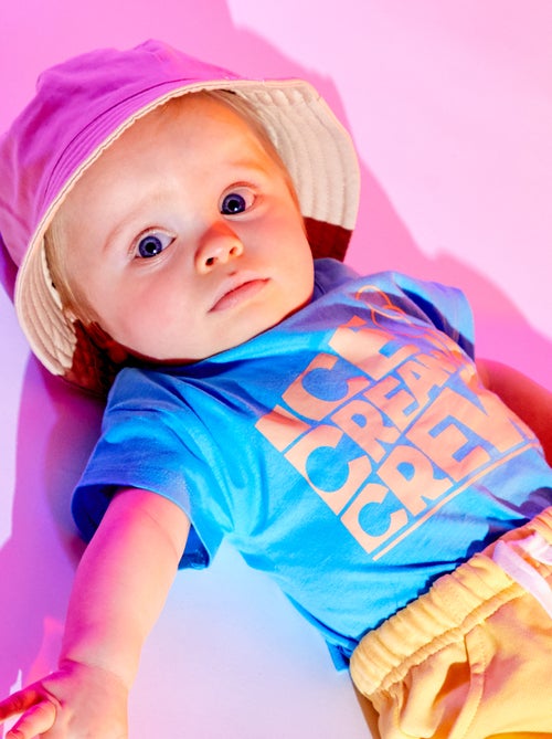 T-shirt de manga curta em jersey - Kiabi