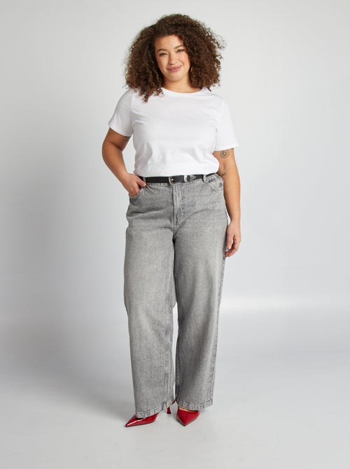 T-shirt de manga curta em jersey - Kiabi