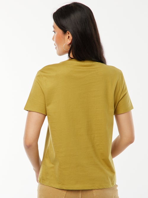 T-shirt de manga curta em jersey - Kiabi T-shirt de manga curta em jersey - Kiabi