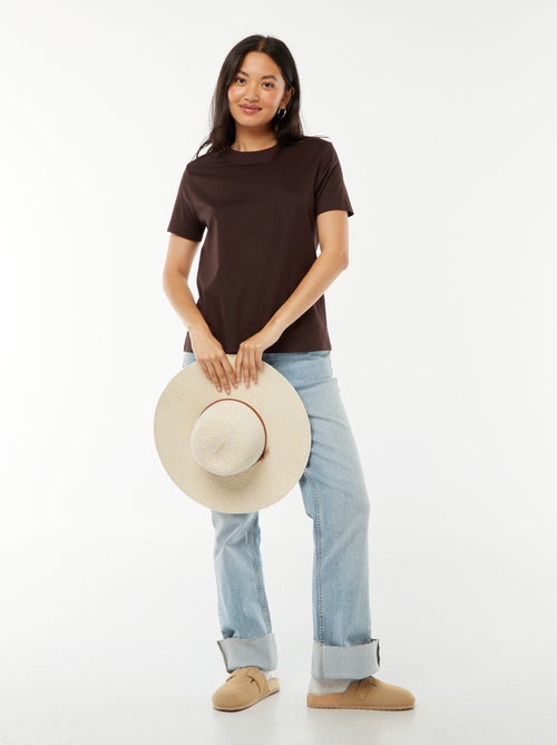 T-shirt de manga curta em jersey - Kiabi T-shirt de manga curta em jersey - Kiabi