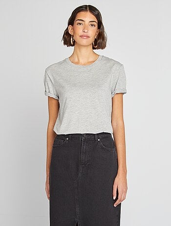 T-shirt de manga curta em jersey