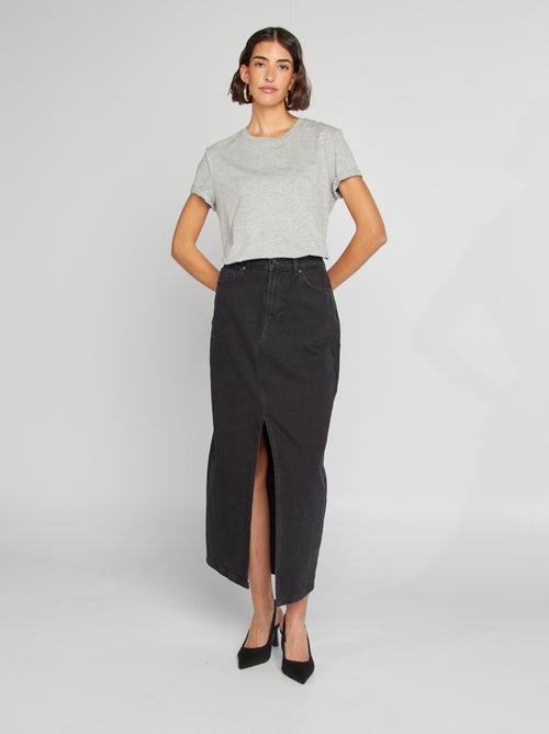 T-shirt de manga curta em jersey - Kiabi