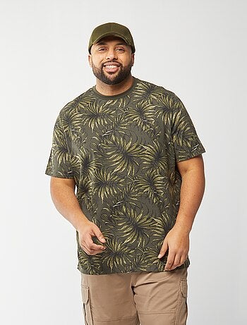 T-shirt de manga curta em jersey com estampado