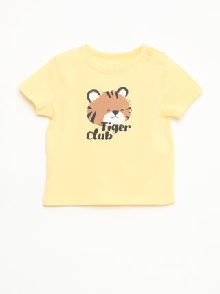 T-shirt de manga curta em jersey de algodão