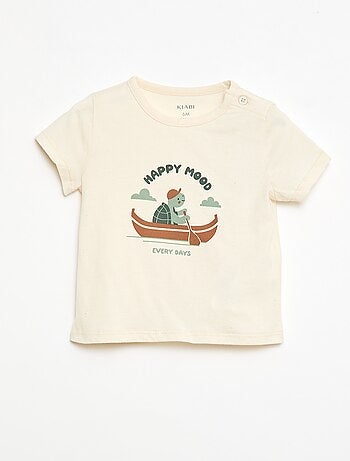 T-shirt de manga curta em jersey de algodão