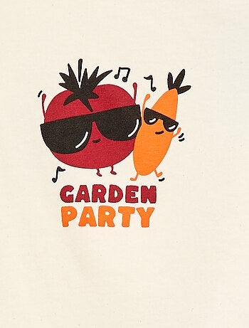 T-shirt de manga curta em jersey de algodão