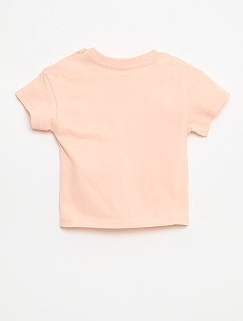 T-shirt de manga curta em jersey de algodão com patch no peito