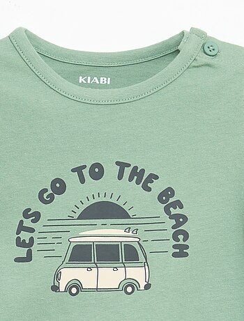 T-shirt de manga curta em jersey de algodão