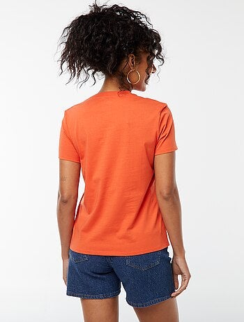 T-shirt de manga curta em jersey