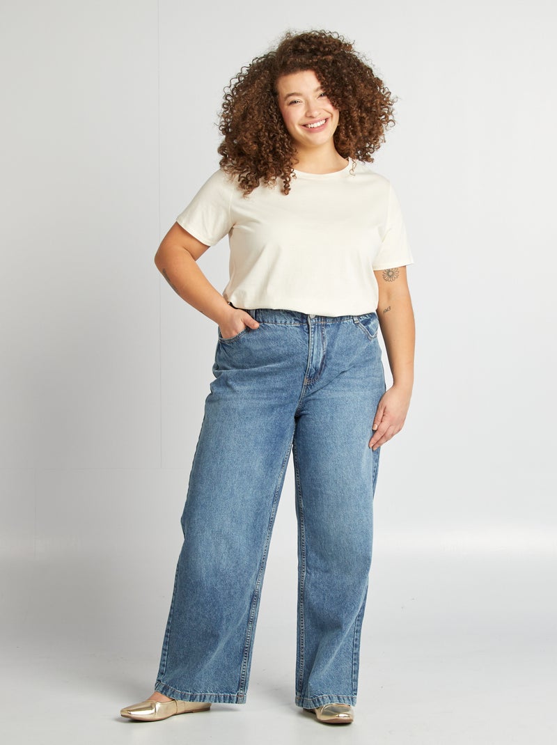 T-shirt de manga curta em jersey Nude - Kiabi