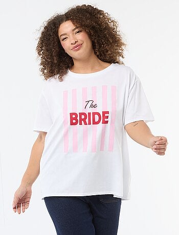 T-shirt de manga curta em jersey 'OUI'