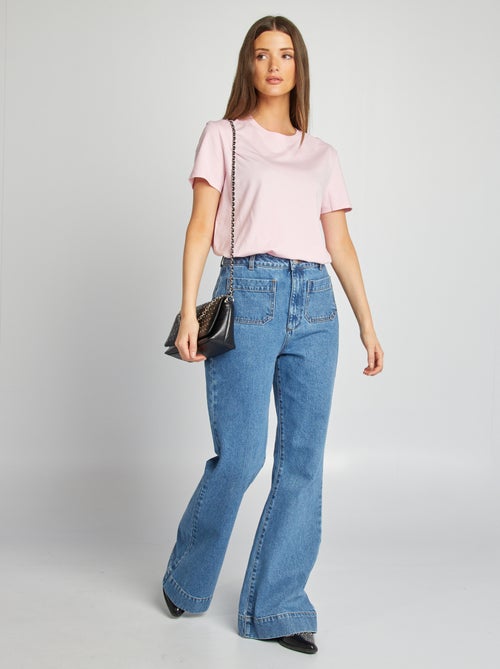 T-shirt de manga curta em jersey - Kiabi T-shirt de manga curta em jersey - Kiabi