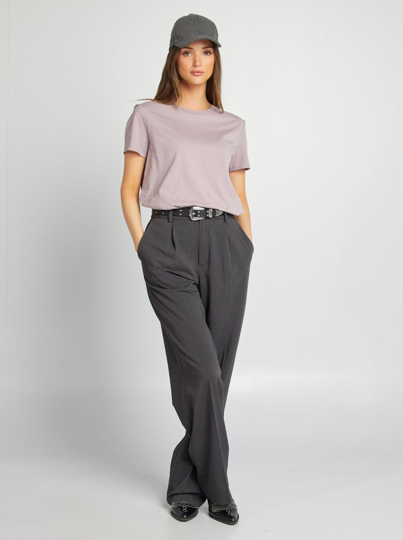 T-shirt de manga curta em jersey VIOLETA - Kiabi