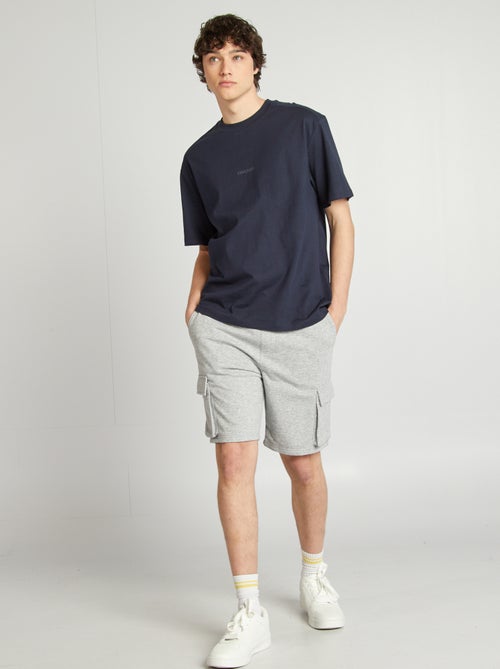 T-shirt de manga curta em malha jersey - Kiabi