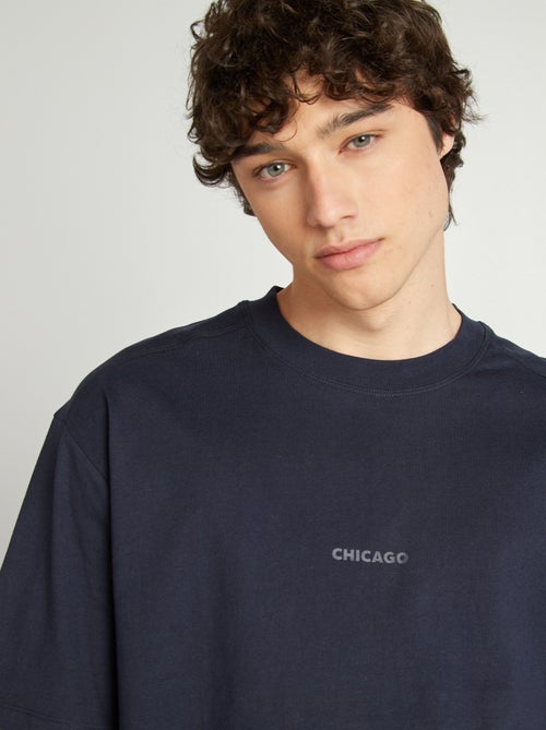 T-shirt de manga curta em malha jersey - Kiabi