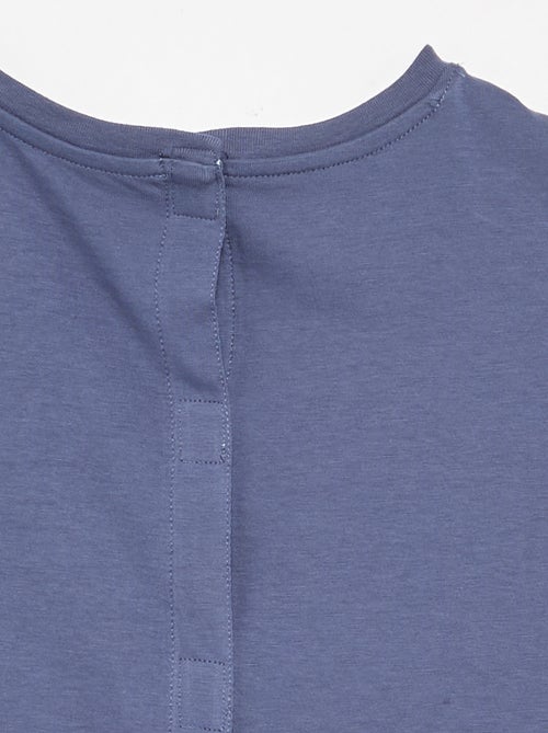 T-shirt de manga curta estampada - coleção fácil de vestir - Kiabi