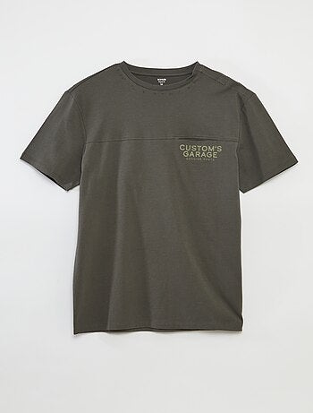 T-shirt de manga curta estampada - coleção fácil de vestir